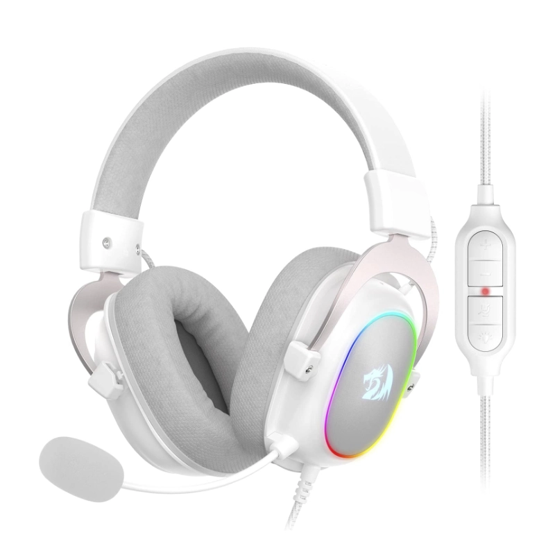 Auricular Redragon Zeus X (H510w-rgb) Gaming, Blanco, 7.1, Conexion Usb, Led-rgb 1 Auricular Redragon Zeus X (H510w-rgb) Gaming, Blanco, 7.1, Conexion Usb, Led-rgb