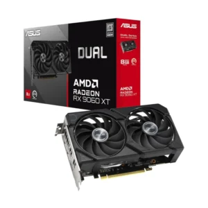 Tarjeta Grafica Asus Radeon Rx 9060 Xt 8Gb Gddr6 (Dual-Rx9060Xt-8G) 128 Bits, Ventilador De Tecnologia Axial