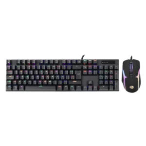 Combo Halion Damon (Ha-K863C) Gaming, Teclado+Mouse, Mecanico, Switch Rojo, Led-Rgb