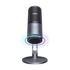 Microfono Ugreen (35629) Negro, Boton De Silencio, Patron Polar Cardioide, Juegos, Podcasting, Led-Rgb