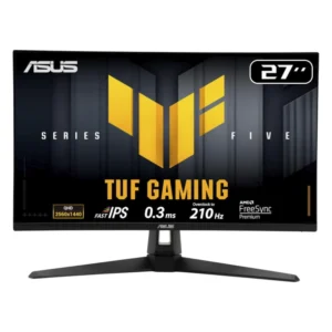 Monitor Gaming Asus Tuf Gaming 27 (Vg27Aql5A) Ips, Qhd 2K, 2 Hdmi/Dp, 0.3Ms, 210Hz, Desenfoque De Movimiento, Altavoces