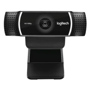 Camara Web Logitech C922 Pro Hd Stream Webcam (960-001087) Fhd 1080p, Negro, 30 Fps, Para Transmision Y Grabacion, Con Microfono
