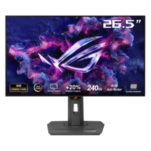 Monitor Gaming Asus Rog Strix 27 (Xg27Aqdmg) Oled, Qhd 2K, 2 Hdmi/Dp/Usb, 0.03Ms, 240Hz, Compatible G-Sync, Disipador Personalizado, Anti Parpadeo