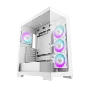 Case Deep Cool Cg580 4F Wh (R-Cg580-Whada4-G-1) Sin Fuente, Blanco, Atx, 2 Panel Vidrio, X4 Fan, Led-Argb