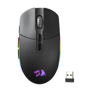Mouse Inalambrico Redragon Invader Pro (M719rgb-pro) Gaming, Negro, 10000 Dpi, Led-rgb