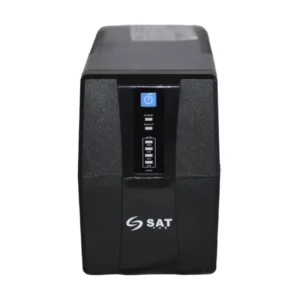 Ups Sat 6 Tomas (Sat Ur1000+ 220V Vac Led) Negro, Interactivo, 1000Va, 500W