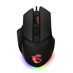 Mouse Msi Clutch Gm20 Elite (Clutch Gm20 Elite) Gaming, Negro, 6400 Dpi, Con Pesas, Led-rgb