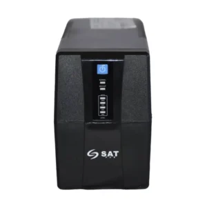 Ups Sat 6 Tomas (Sat Ur750+ 220 Vac Led) Negro, Interactivo, 750Va, 360W