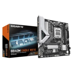 Placa Gigabyte (B840M Eagle Wifi6) Am5, Micro-Atx, Wi-Fi 6, Ddr5