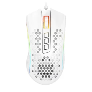 Mouse Redragon Storm Elite (M988w-rgb) Gaming, Blanco, 16000 Dpi, Led-rgb