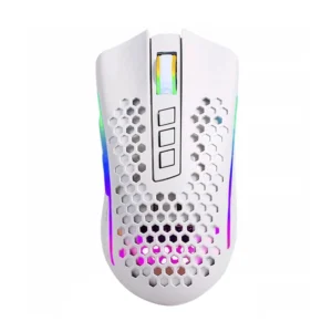 Mouse Inalambrico Redragon Storm Pro (M808w-ks) Gaming, Blanco, 16000 Dpi, 100g, Led-rgb