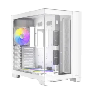 Case Antec C8 Argb White Constellation Series (0-761345-10028-1) Sin Fuente, Blanco, E-Atx, X3 Fan, 3 Panel Vidrio, Led-Argb