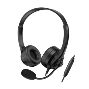 Auricular Genius Hs-235U Ai (31710036400) Negro, Microfono Giratorio, Conexion Usb