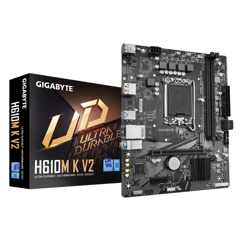 Placa Gigabyte (H610M K V2) Lga 1700, Micro-Atx, Ddr5 1 Placa Gigabyte (H610M K V2) Lga 1700, Micro-Atx, Ddr5