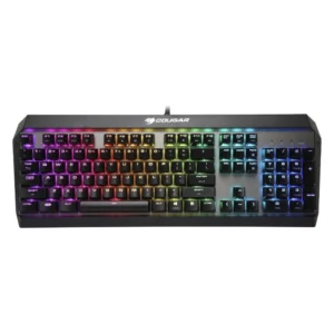 Teclado Cougar Attack X3 Rgb (Attack X3 Rgb) Gaming, Negro, Mecanico, Switch Marron