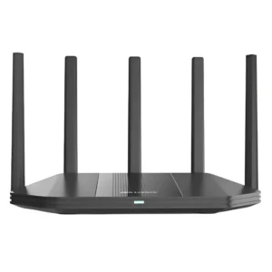 Router Inalambrico Hikvision Ax1800 (Ds-3Wr18X) Wifi 6, 2.4Ghz/574Mbps, 5Ghz/1201Mbps, Antena X5, Port X3 Lan + Port X1 Wan 10/100/1000Mbs