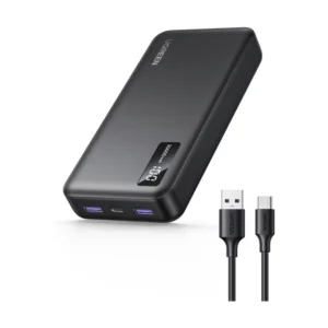 Power Bank Ugreen Pb312 (25683) Portatil, Pantalla Digital, Carga Rapida De 22.5 W, 20000Mah