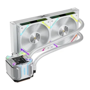 Enfriamiento Liquido 1Stplayer X-Starship Aio (X-240-Wh) Blanco, 1151/1851-Am4/Am5, X2 Fan, Pantalla Ips De 2,4 Pulgadas, Cobre Puro, Led-Argb