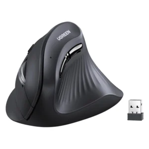 Mouse Inalambrico Ugreen Mu008 (25444) Negro, Bluetooth, Ergonomico, 5 Botones, 4000 Dpi