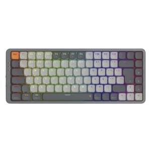 Teclado Inalambrico Redragon Azure 80% (K652gg-rgb-pro) Gaming, Gris, Mecanico, Switch Rojo, Bluetooth, Led-rgb