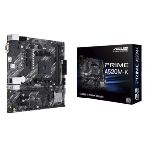 Placa Asus (Prime A520m-k) Am4, Micro-atx, Ddr4