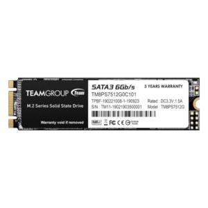 Ssd Solido M.2 Sata Iii Teamgroup Ms30 512Gb (Tm8Ps7512G0C101) 80Mm, Slc 3D Nand Tlc, 530Mb/S, 430Mb/S