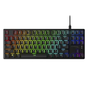 Teclado Hyperx Alloy Origins Core 80% (4P5P3Aa#Aba) Gaming, Negro, Mecanico, Switch Rojo Lineal, Cuerpo Completo De Aluminio De Grado Aeronautico, Rgb