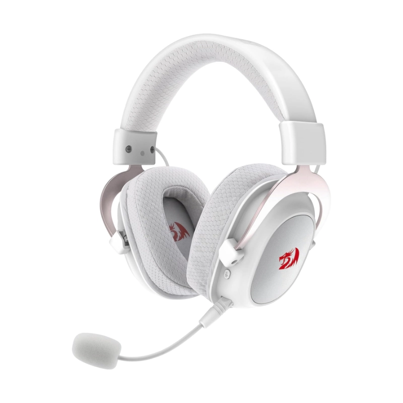 Auricular Inalambrico Redragon Zeus Pro (H510W-Pro) Gaming, Blanco, 7.1, Usb Wireless + Cable Usb, Led-Rgb 1 Auricular Inalambrico Redragon Zeus Pro (H510W-Pro) Gaming, Blanco, 7.1, Usb Wireless + Cable Usb, Led-Rgb