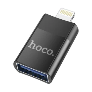 Adaptador Usb A Lightning Hoco (Ua17-Usb) Negro, Para Iphone, Funcion Otg