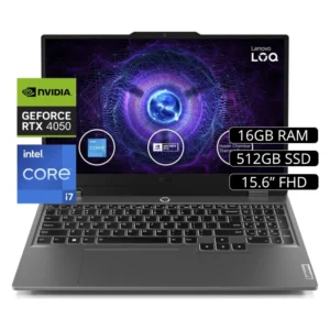 Laptop Gaming Lenovo Loq 15Irx9 I7-13650Hx (83Dv00Fklm) Fhd 15.6, I7, Ssd512 M.2, 16Gb, Rtx 4050 6Gb, Sin Sistema