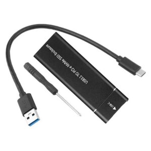 Rack Para M.2 Linkmax (0x1087) Negro, M.2 Nvme, Cable Usb-c/usb 3.1