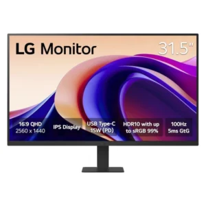 Monitor Lg 32 (32U631A-B) Ips, Qhd 2K, Hdr10, Hdmi/Usb-C, 5Ms, 100Hz