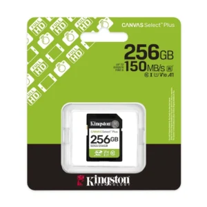 Memoria Sd Kingston 256Gb Canvas Select Plus (Sds3/256Gb) Clase 10, Uhs-I, U1, V10, 150Mb/S