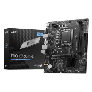 Placa Msi (Pro B760M-E) Lga 1700, Micro-Atx, Ddr5