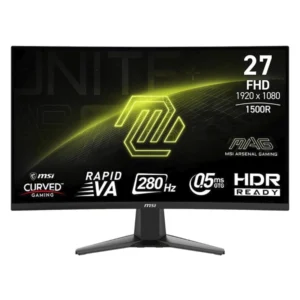 Monitor Gaming Msi 27 (Mag 276Cxf) Curvo, Fhd, Va, 2 Hdmi/Dp, 0.5Ms, 280Hz