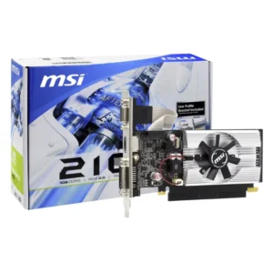 Tarjeta Grafica Msi Geforce 210 1Gb Ddr3 (N210-Md1G/D3) 64 Bit, Pci Express 2.0, Bajo Perfil