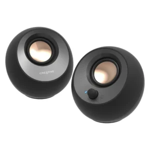 Parlante Creative Pebble V3 (51Mf1700Aa000) 16W Maximo, Negro, Minimalistic 2.0, Bluetooth, Usb-C