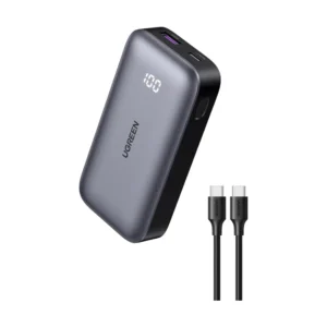 Power Bank Ugreen Pb206 (25185) Portatil Inalambrico, Para Iphone, Pantalla Digital, Carga Rapida De 30 W, 10000Mah
