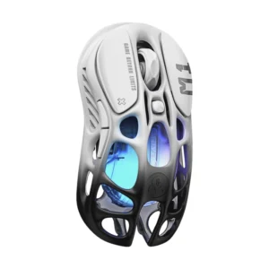 Mouse Inalambrico Gravastar Mercury M1 Pro (Gravastar M1 Pro-Gblk) Negro Degradado, 26000 Dpi, Aleacion De Magnesio Ligera, Sensor Paw3395Dm, Led-Rgb