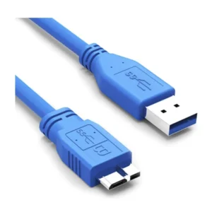 Cable Usb 3.0 A Micro B, 1 Metro, Azul, Para Disco Duro Externo