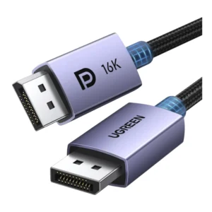 Cable Dp A Dp Ugreen Dp118 (25862) Version 2.1, 16K, Compatible Con 8K@240Hz 1080P@540Hz Hdr, Hdcp, Dsc 1.2A, 54 Gbps, 3 Metros