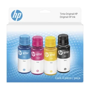 Tintas Hp Pack-4 (9F3N4Al) Negro+Cian+Magenta+Amarillo, Para, Ink Tank 100/300/400, Smart Tank 200/500/600/700, Deskjet Gt 5800 Series