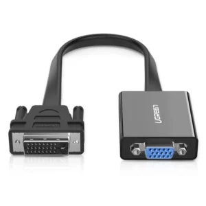 Adaptador Dvi 24+1 A Vga Ugreen (40259) Negro, 60Hz 1080P, Cable 30 Cm
