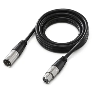 Cable Xlr De 3 Pines Fifine (L9) Macho A Hembra, Negro, 3 Metros