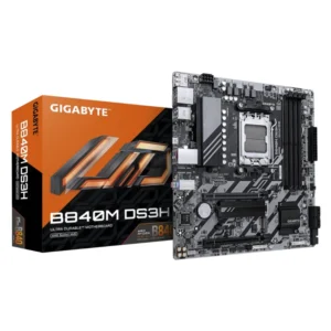 Placa Gigabyte (B840M Ds3H) Am5, Micro-Atx, Lan De 2.5Gbe, Ddr5