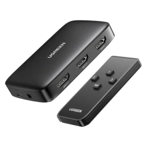 Switch Hdmi 3 X 1 Ugreen Cm332 (80125) Hdmi 1.4, 4K 30Hz, Trasmite Una Sola Imagen De Diferentes Equipos