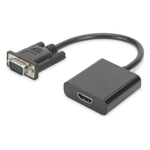Adaptador Vga A Hdmi, Negro, Con Audio