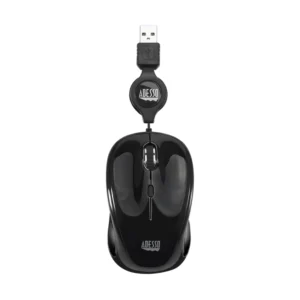 Mouse Adesso Imouse S8b (Imouse S8b) Negro, Retractil, 1600 Dpi