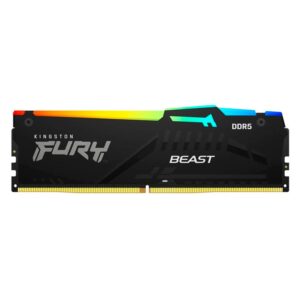 Memoria Ram Kingston Fury Beast Ddr5 16gb/6000 (Kf560c36bbe2a-16) Negro, Led-rgb