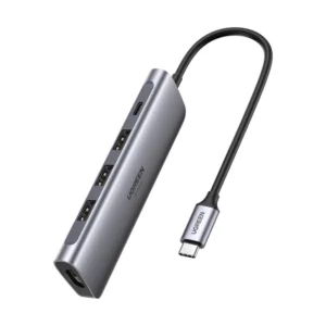 Adaptador Usb-C A 5 En 1 Ugreen Cm136 (70495) X3 Usb 3.0, X1 Hdmi, X1 Usb-C